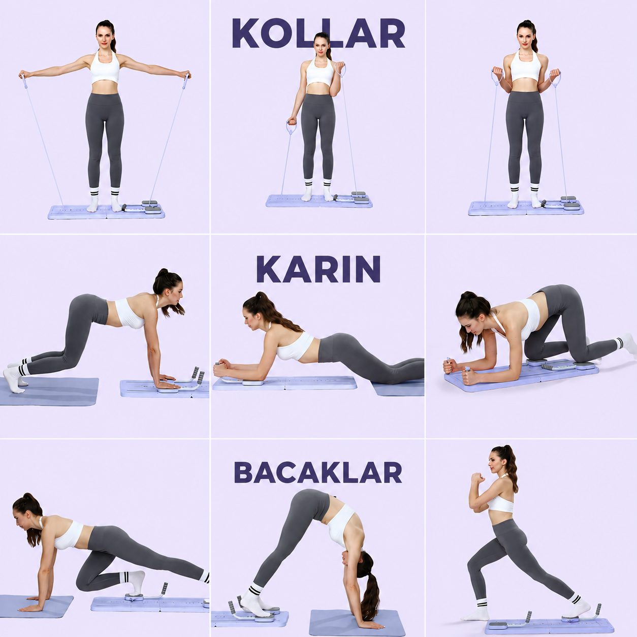 💜Pilessa™ Katlanabilir Reformer Pilates Aleti💜