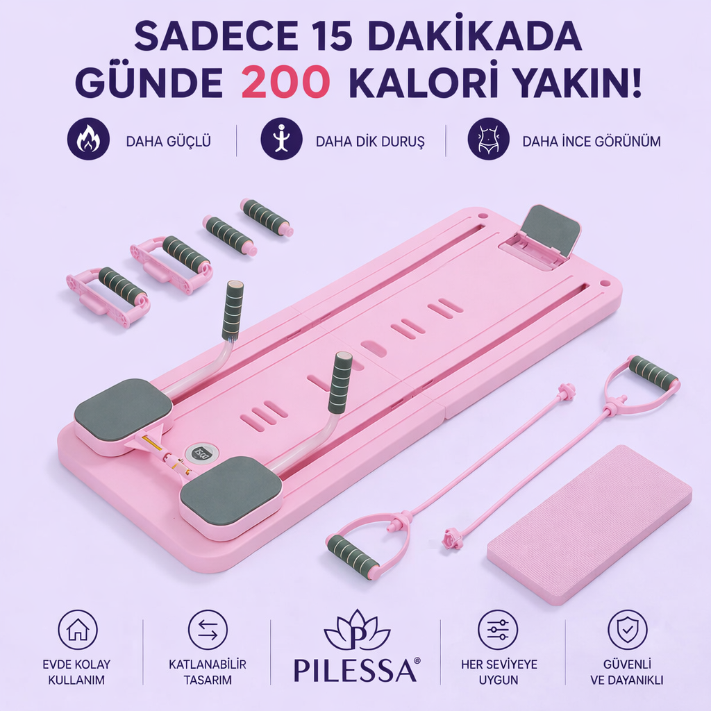 💜Pilessa™ Katlanabilir Reformer Pilates Aleti💜